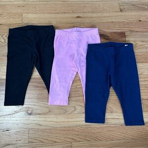 Jumping Beans bundle of 3 Capri Length Leggings Sz 4T